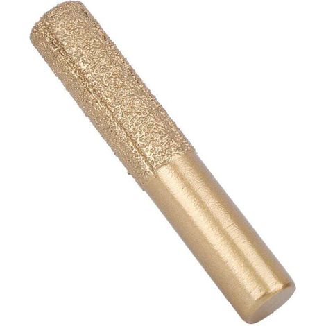 Fraise pour défonceuse, affleureuse et toupie, Bits de routeur diamant Golden brasé tige droite pour couteau de couture de marbre de pierre de quartz12,7 x 13,5 x 75mm (1/4)