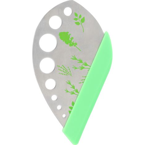 Tijeras para hierbas, 9 agujeros, acero inoxidable 430, funda de PP, cocina (1/5)