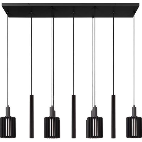 Lampe suspendue à 9 lampes Lambres Noir - 45410/09/30 (1/3)