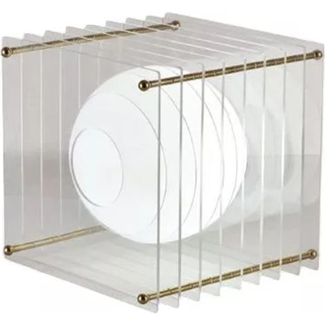 TRADE SHOP - Lampada Da Tavolo Lume Attacco G9 Ip20 20cm Oro Bianco Design Moderno Minimalista D07 -