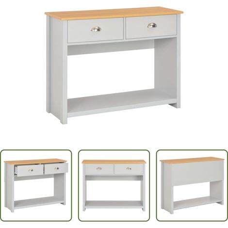 Holzwerkstoff -  Konsolentisch Grau 97x35x76 cm (1/5)