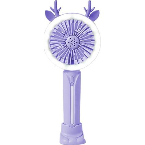 USB Rechargeable Portable Fan - Convenient - Suitable for Students and Offices - Small Portable Fan, Purple (1/5)