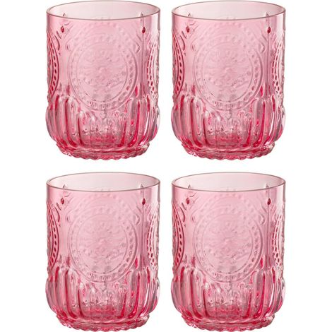Lot de 4 Verres Design "Maya" 32cl Fuchsia