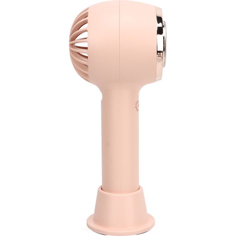 Mini ventilateur de poche portable rechargeable par USB avec plaque de refroidissement, idéal pour le maquillage des cils, les enfants, les femmes, rose. (1/5)