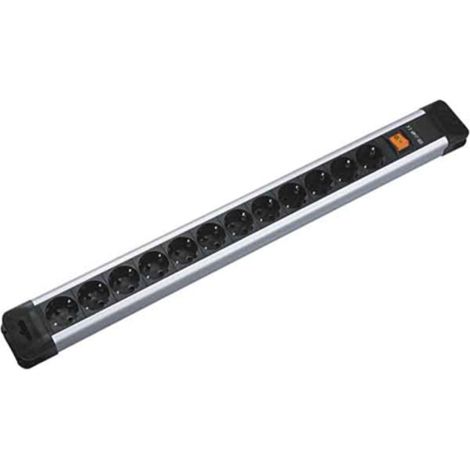 Bachmann Steckdosenleiste Connectus 12-fach noir argent
