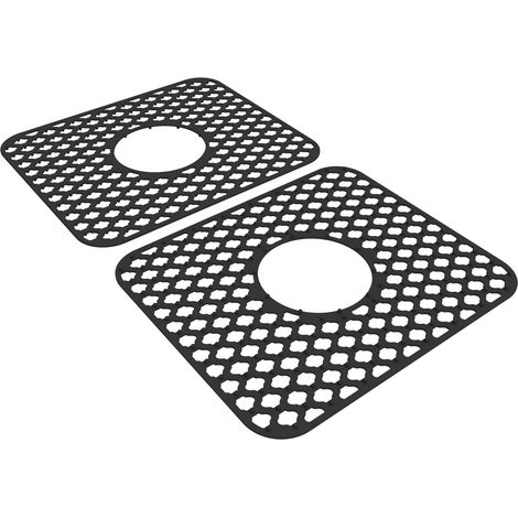 Tapis De Lavabo En Silicone - Protège Fond De Lavabo - Antidérapant Avec Pieds Surélevés - Pour Lavabos En Acier Inoxydable Ou Porcelaine - 34,5 X 29,5 Cm - 1 Pièce (1/5)