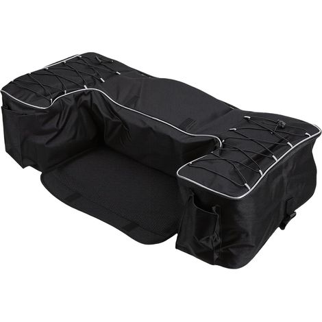 50L Rear Seat Storage Bag for Mountain Bikes, Durable 900D Oxford Fabric, Waterproof Cover, Large Compartments, Elastic Cords, Side Pockets for Mountain Bikes with Racks CMB0135 (1/5)