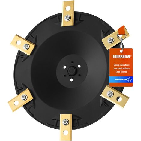 Disque à lames + 6 lames compatibles avec Worx Landroid S&M (à partir de 2020),Support Hexagonal AS1300