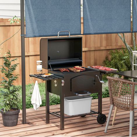 Barbecue charbon 3-en-1 avec couvercle HAVRYA (1/3)