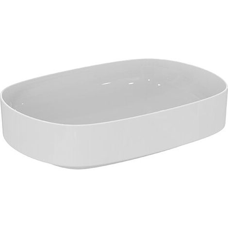 IDEAL STANDARD T440201 Lavabo à poser Linda-X sans trop-plein ni trou de robinetterie (1/2)