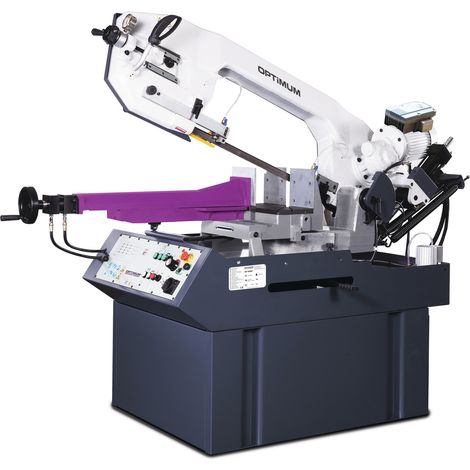Scie à ruban semi-automatique pour métaux -45/+60° capacité 355 mm 3 kW 400V variateur de fréquence 15-100 m/min Optisaw SD500AV 400V (1/2)