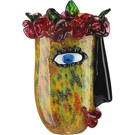 Vase à Fleurs - Décoration de Table - Cadeaux pour Femme - Verre coloré 31 cm (1/5)