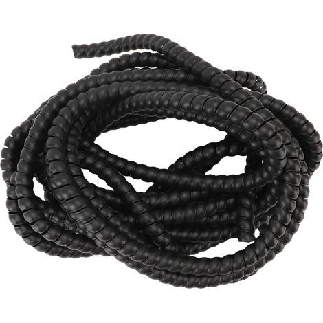 Rosvola Couvercle de protection pour tuyau haute pression, manchon d'emballage en spirale pour lave-auto, diamètre extérieur 16mm, 10m / 32,8 pieds. (1/5)