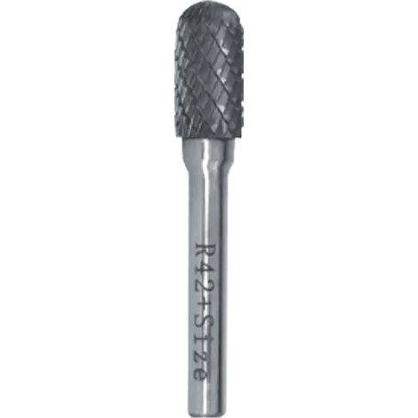 Fraise Lime carbure cylindre Bout Rond dents croisées mm - Diamètre 6 mm mm