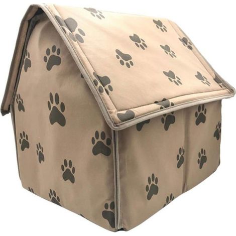 Niche pliable pour animaux - Nosheir - Pliable et portable - Dimensions 47x49x49 cm - Taille de porte 22x26 cm (1/4)