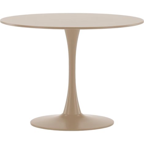 Table à Manger Ronde "Glade" 100cm Beige (1/5)