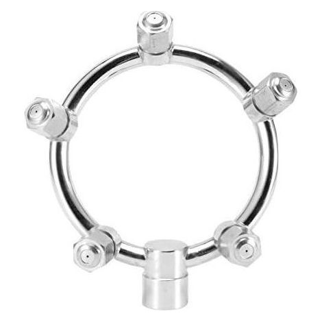 Buse de brumisation circulaire haute pression en acier inoxydable pour pulvérisateurs manuels et électriques Buse de tuyau d'arrosage filetage intérieur 2 points (1/5)