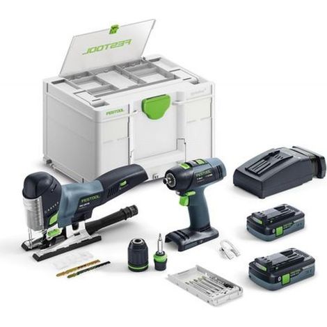 Festool – Set de montage sans fil 18V avec 2 batteries 4.0Ah – Moteur EC-TEC sans charbons – Pour travaux intensifs – 577630 (1/6)