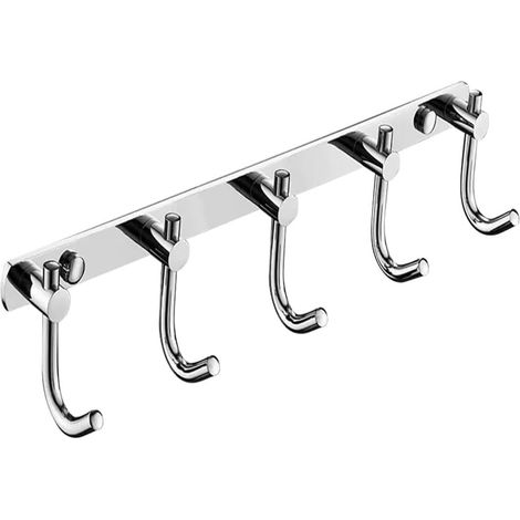 Wandgarderobe mit 5 Haken, 33 cm, stilvolle Aufbewahrungslösung fürs Badezimmer