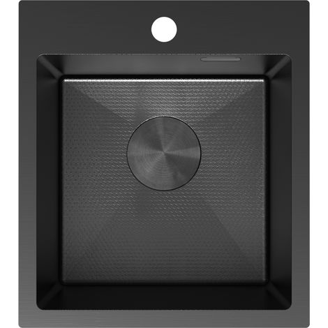 Mexen Solix évier en acier inoxydable 1-bac 400 x 450 mm, noir HC - 6401401000-70HC (1/5)
