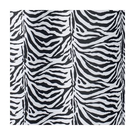 TENDA PER DOCCIA 2 LATI IN TESSUTO CM. 180 X 200 Mod. Zebra Nero- DH- pezzi 1