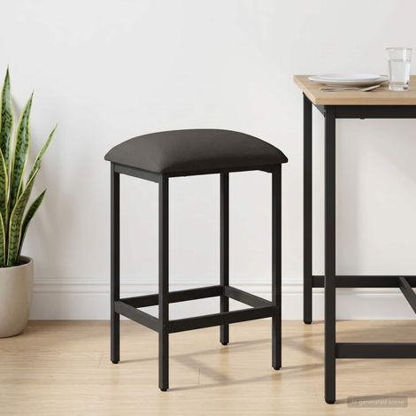 vidaXL Tabouret de bar Gris foncé 40 x 32 x 74 cm Bois d'ingénierie (1/5)