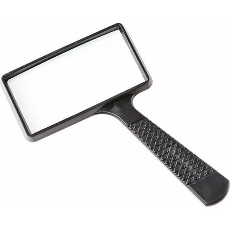 YMYNY Loupe portable 10X, loupe rectangulaire, lentille en verre résistant aux rayures pour la lecture, les loisirs, la réparation, l'observation pour les personnes âgées (1/4)