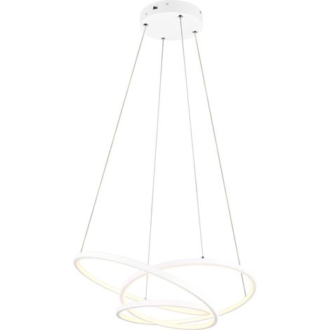 Lampada sospesa moderna Darvin Trio bianca LED 34W CCT (1/4)