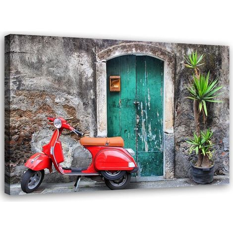 Tableau sur toile Scooter Vespa Toscana 90x60 (1/5)