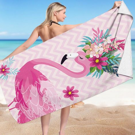 Telo mare rettangolare FLAMIG FLOWERS 150x70 REC54WZ13