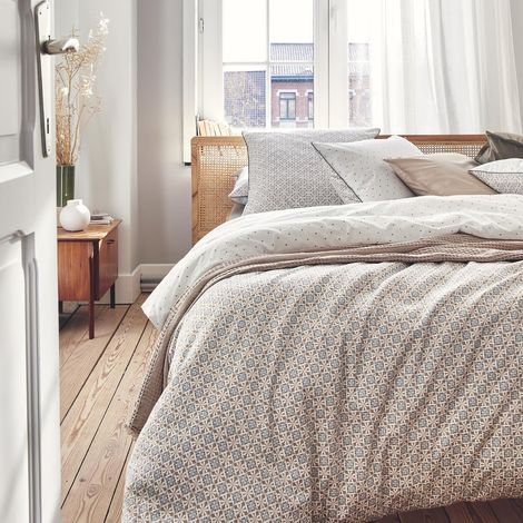 Housse de Couette en Percale de Coton, 140x200 cm (1/3)