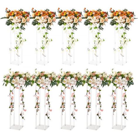 10PCS Support de Fleurs de Mariage 60 cm Porte-fleurs Centre de (1/5)