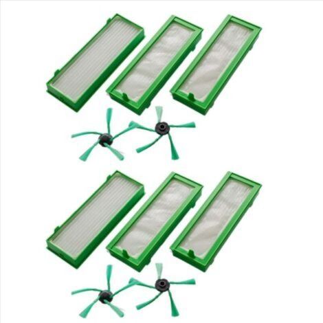 Zubehörset für die Saugroboter Kobold VR200 und VR300: 6 HEPA-Filter und 4 Seitenbürsten (1/4)