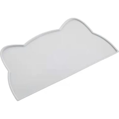 Tapis d'alimentation antidérapant en silicone pour chats, 43 x 25,5 cm, convient aux gamelles pour chiens et aux distributeurs de nourriture pour animaux. (1/5)