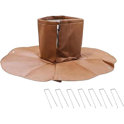 Protections Contre Le Froid pour Plantes et Arbres jusqu'à 34 cm de diamètre, Protection hivernale pour Palmiers, Double Isolation, diamètre 100 cm, 100 g/m (1/5)