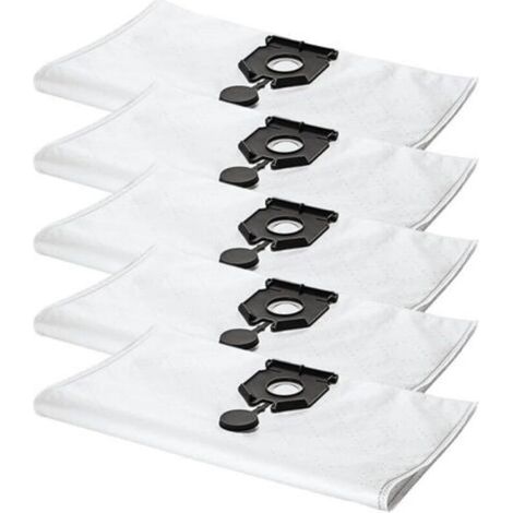 Lot de 5 sacs à poussière compatibles avec les aspirateurs Karcher 2.889-154.0 NT 30/30 L 30L NT 30/ Ap Te L NT 30/ Ap L 30L EU2613 (pièces de rechange pour aspirateur) (1/4)