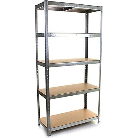 Heavy Duty 5 Tier Racking Shelf Garage Shelving Storage Shelves Unit (180x90x40cm)
