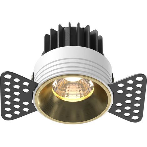 Maytoni Round Spot encastré sans bordure en laiton 3000 K 500 lm (1/2)