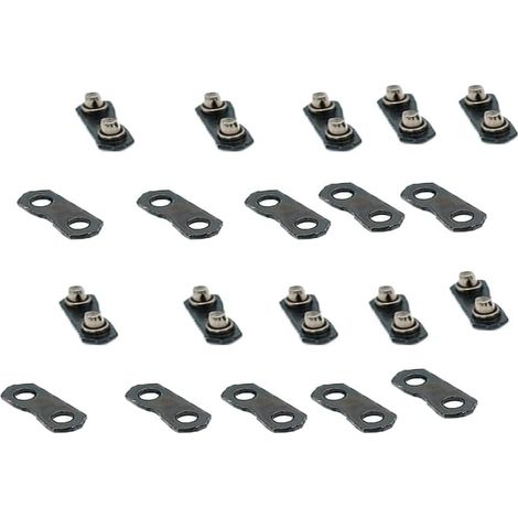 10 chaînes de tronçonneuse, boucle chaîne, connecteurs haute résistance, connecteur chaîne robuste (petit 3/8) - (1/4)