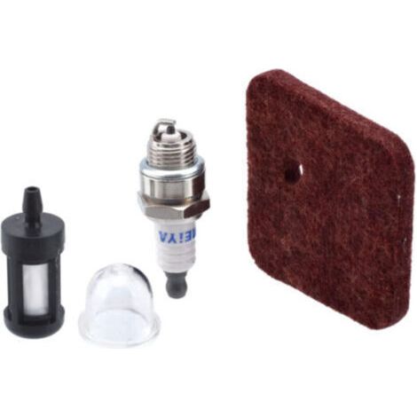 1 ensembles de filtre à Air, filtre à carburant, bougie d'allumage, carburateur, ampoule d'amorce, compatible avec Stihl FS38 FS45 FS46 FS55 HS45 FC55 KM55 (1/4)