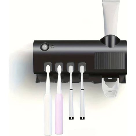 Porte-brosse à dents intelligent à stérilisation UV, porte-brosse à dents multifonctionnel pour la maison (1/5)