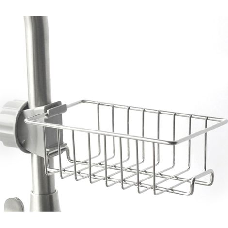 Ablage für Edelstahlarmaturen mit Haken für Küche und Bad (1/5)