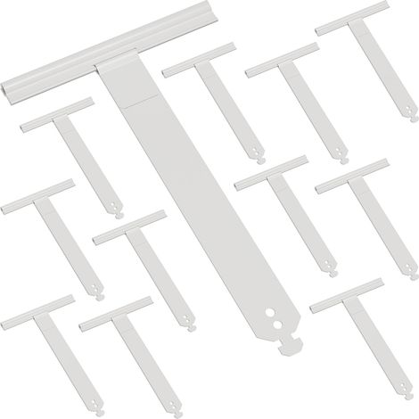 12 Attaches Volet Roulant Inox Laqué pour Lame 8mm - Fixation Clip ou Vis - Compatible Tubes Divers - 100x155mm (1/5)