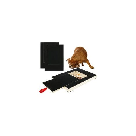 Griffoir à griffes pour chien - Avec boîte à friandises - Carré - Sans stress - Pour tous les types de chiens (1/4)