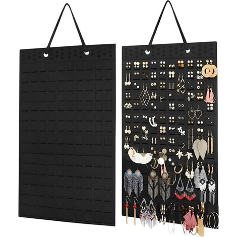 Organizador de joyas colgante, almacenamiento de joyas de pared, organizador de pendientes, organizador de joyas colgante, soporte de exhibición de joyas de pared (1/4)