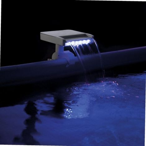 Cascade lumineuse LED multicolore pour piscine gonflable – Générateur hydroélectrique – Compatible avec structures métalliques – Réf. 28090 (1/5)