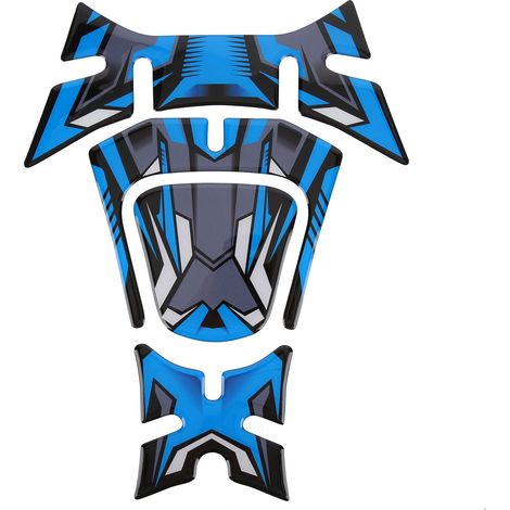 Autocollant réfléchissant bleu pour réservoir de carburant des motos Honda PCX125 et PCX150 2018 et 2019. (1/5)