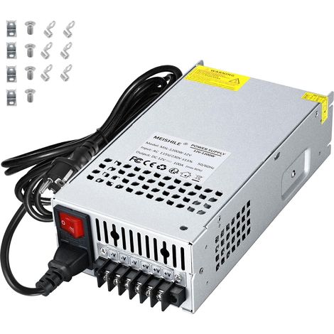 12V 100A 1200W Alimentation à découpage Adaptateur CA à CC Transformateur Convertisseur pour LED Bande lumineuse, Amplificateur, Machine, 230V 220V à 12Volt 20A 30A 40A 50A 60A 70A 80Amp (1/5)