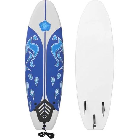 Planche de surf bleue, 170 cm