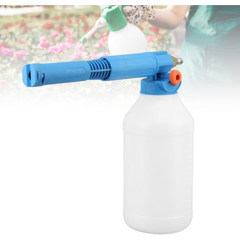 Hidrolimpiadora portátil con pulverizador de espuma de 2000 ml y conexión rápida de 1/4 de pulgada para jardín y coche, color azul. (1/5)